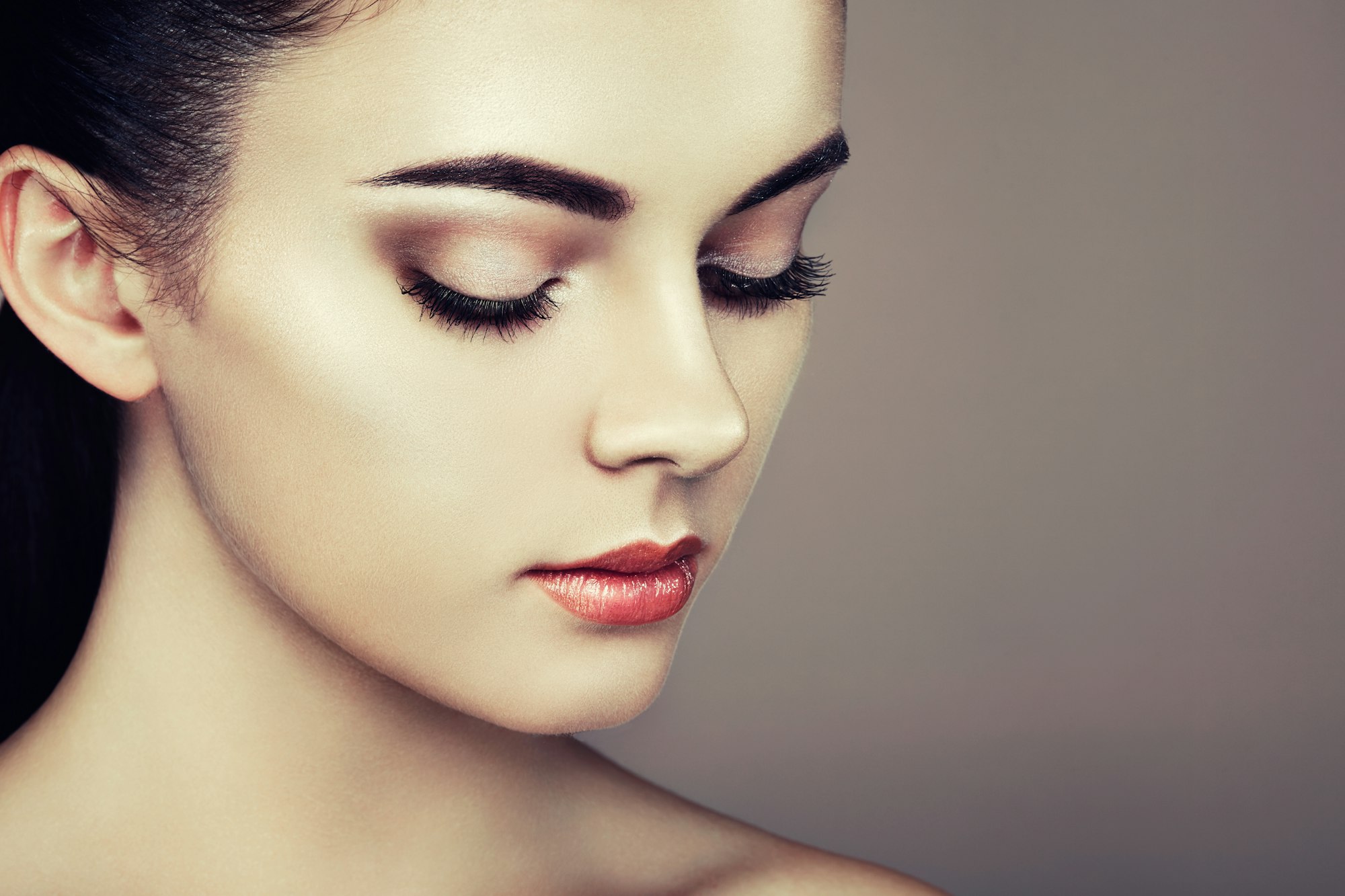 Beautiful woman face